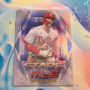 Bryce Harper Philadelphia Phillies Stars of MLB Baseball Card Topps Chrome